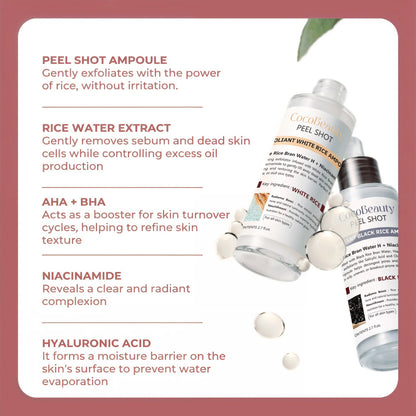 Peel Shot Glow Rice Ampoule Duo by CocoBeauty